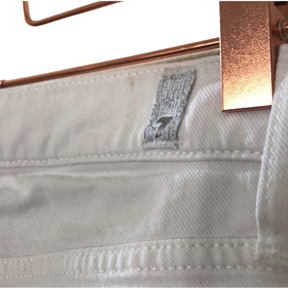 7 For All Mankind White Denim Jeans - Picture 6 of 11